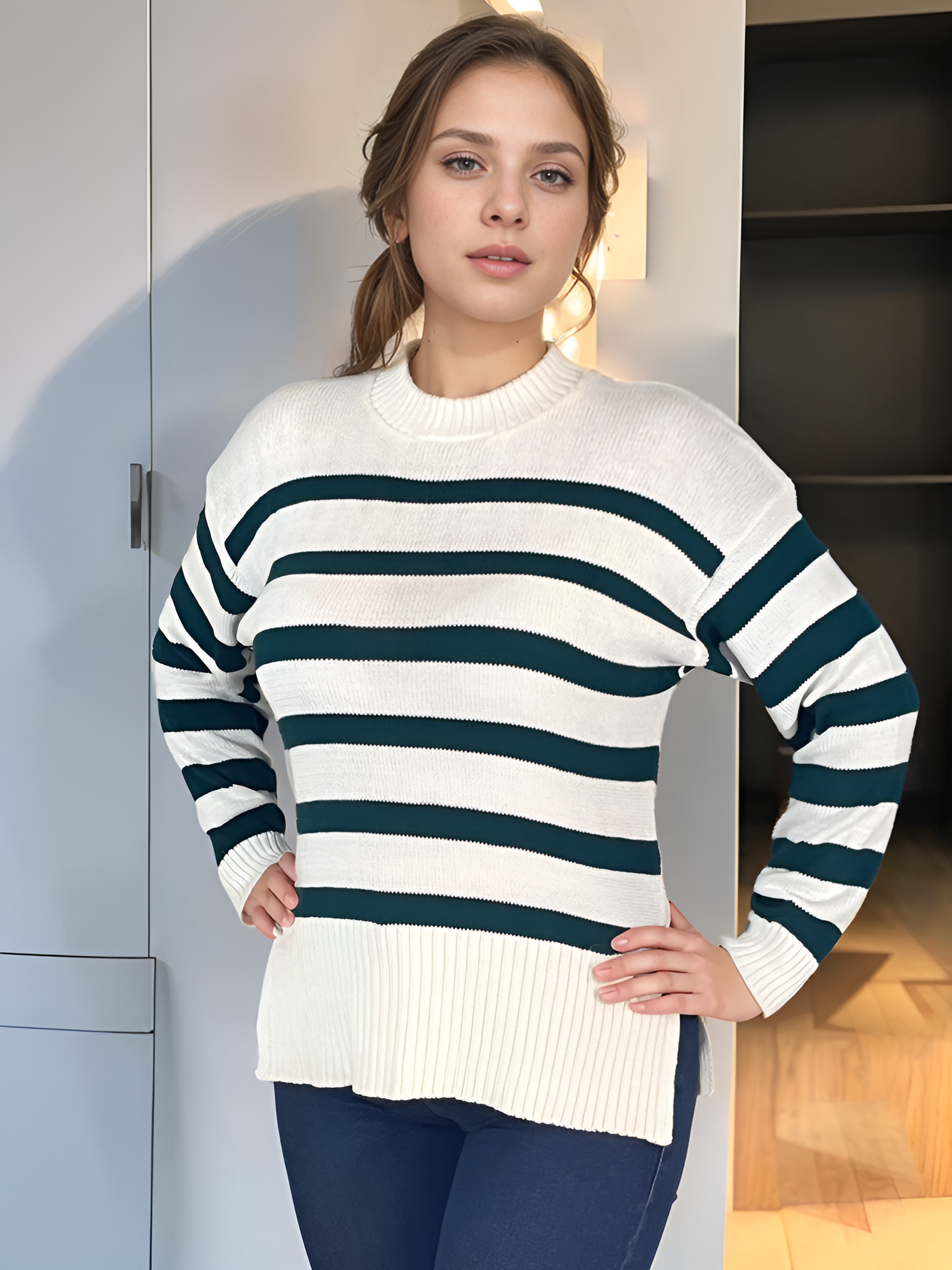 Suéter Comfy Rayas