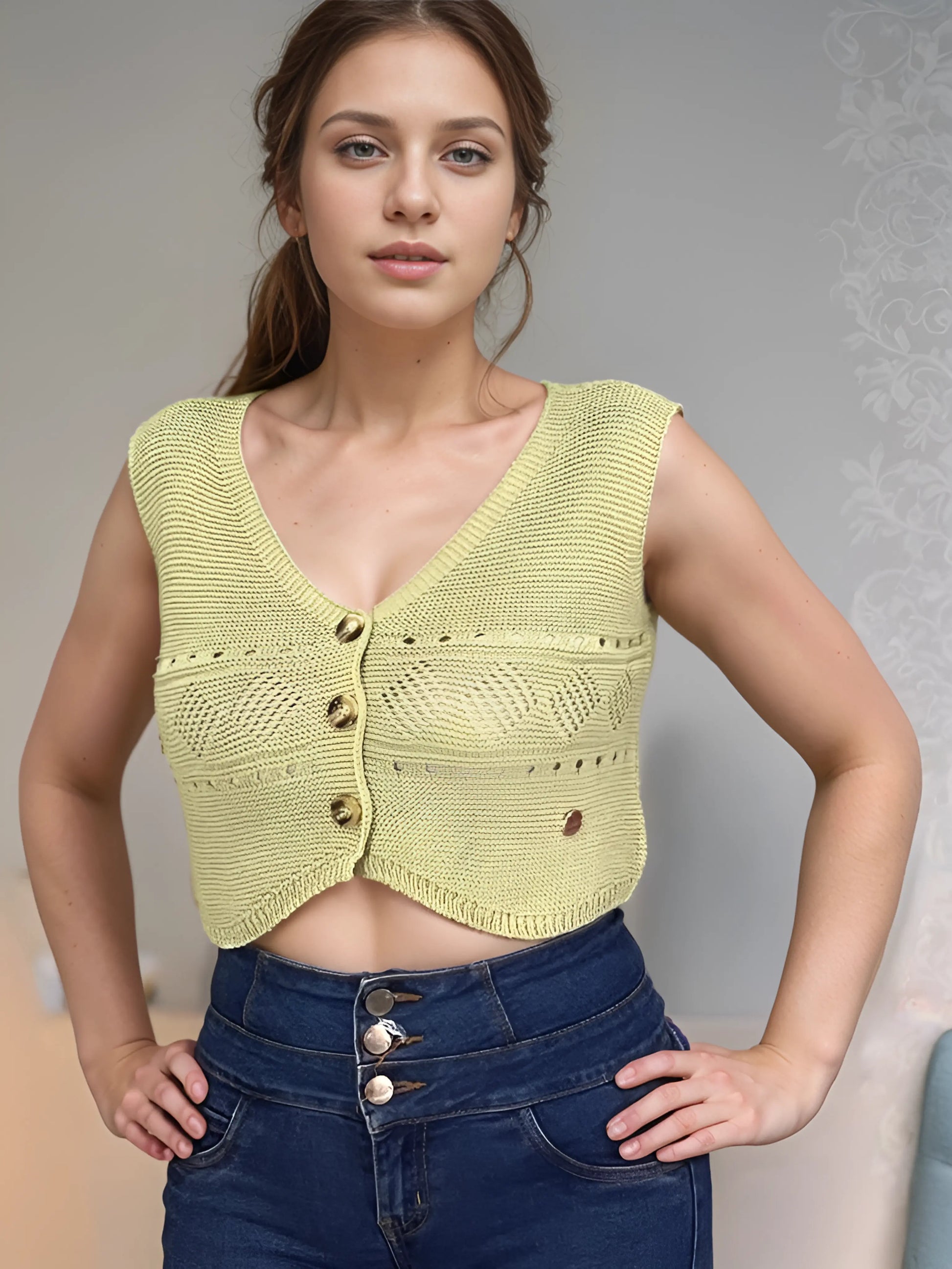 Chaleco Tejido Boho Chic